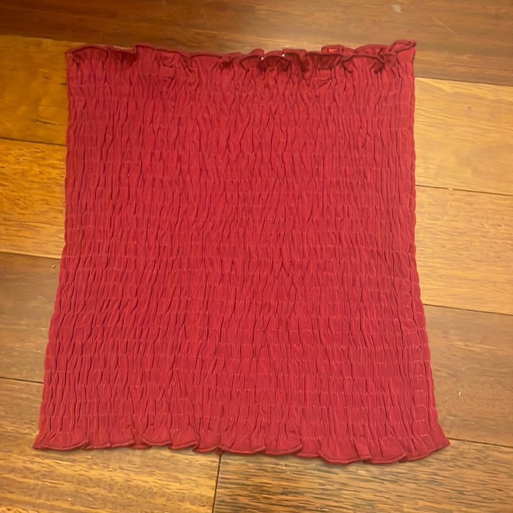i am selling a tube top! that is the color red